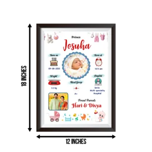 Customized New Born Baby Photo Frames