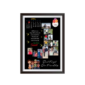 Birthday Calendar & Photo Collage Frame